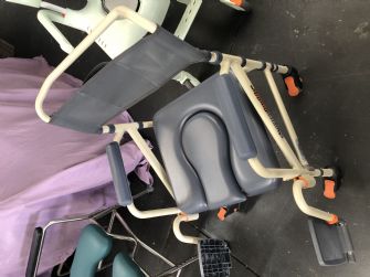 Attendant Prop Shower Commode